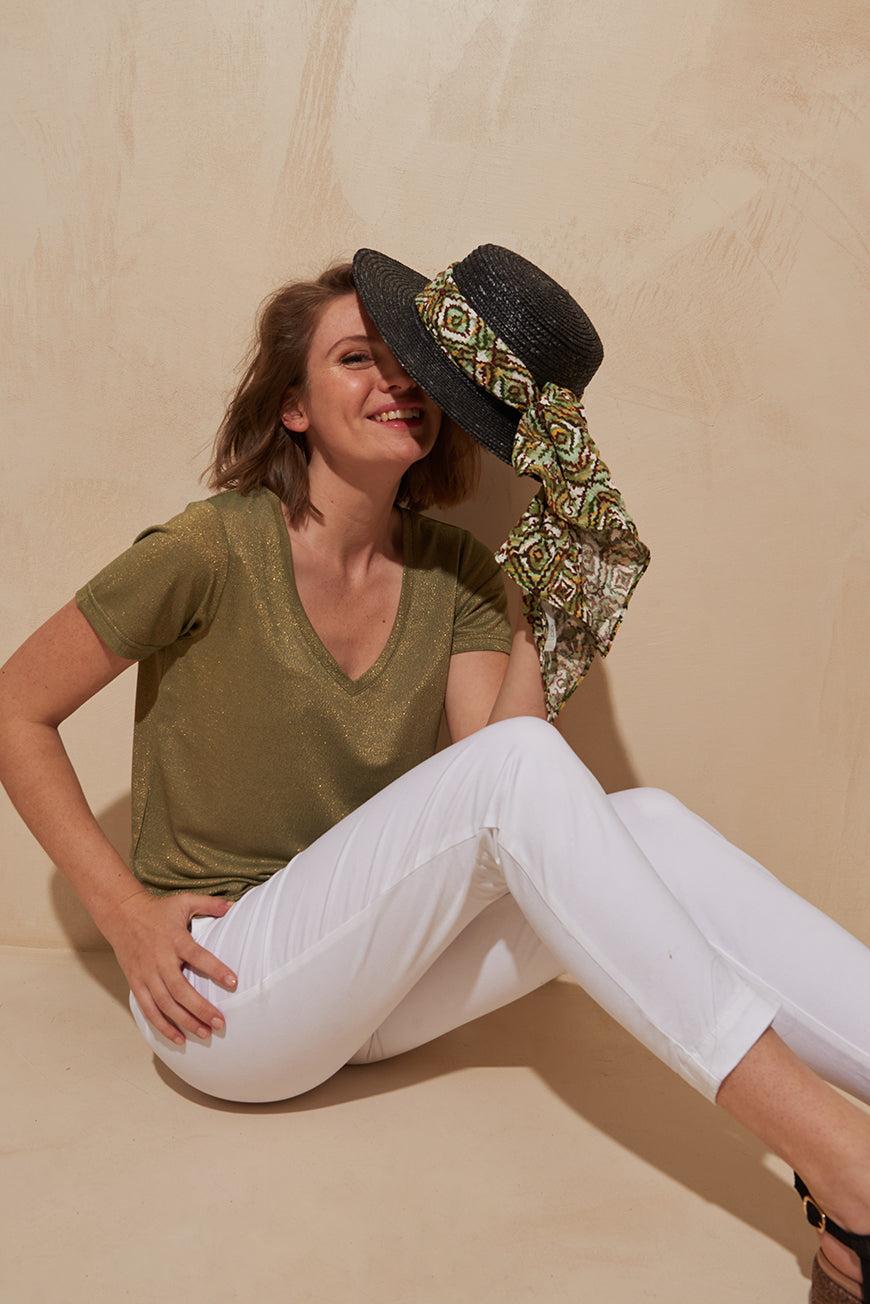 les p'tites bombes TEE SHIRT COL V BRUNILDE