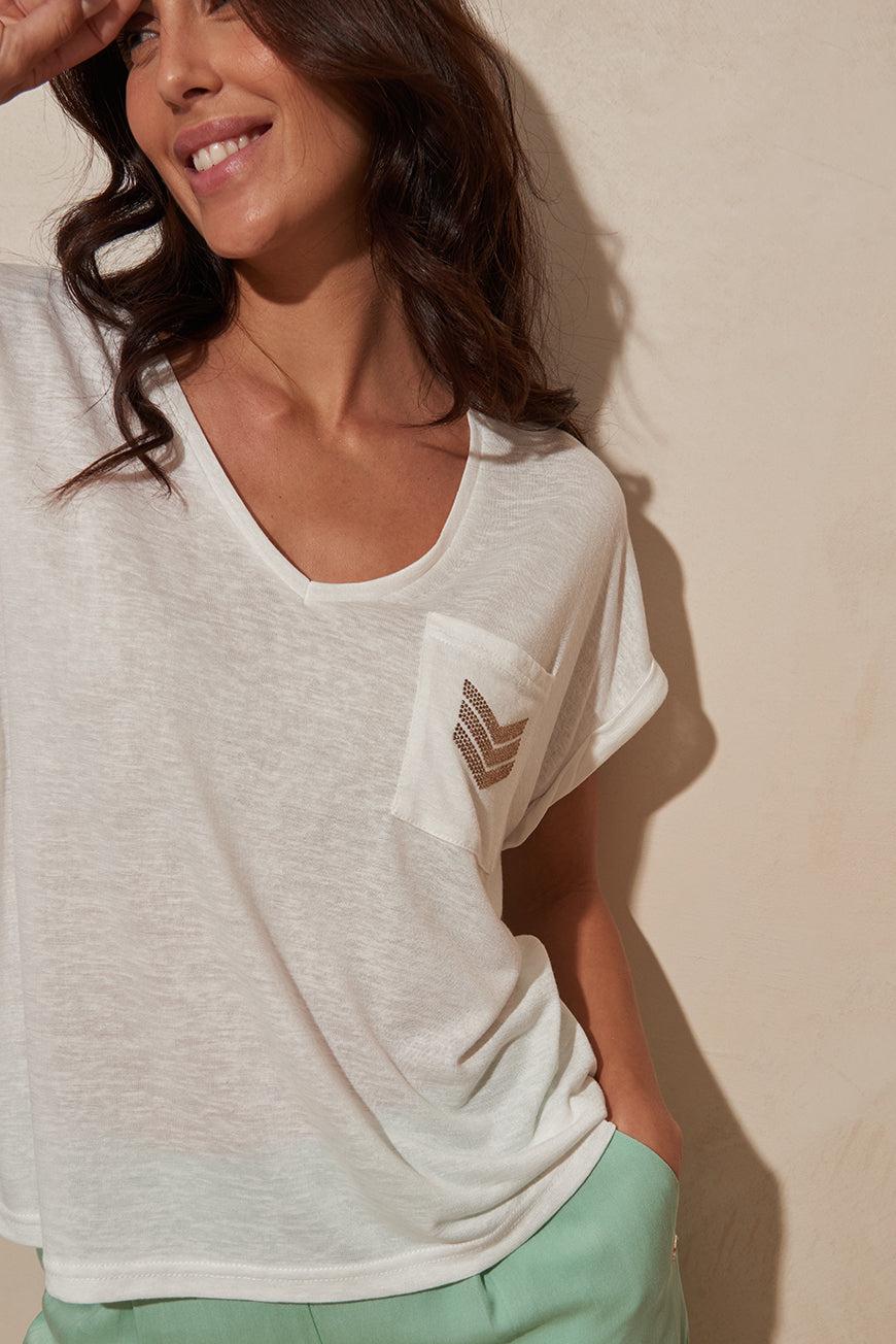 Les P'tites Bombes TEE SHIRT DERNA BLANC
