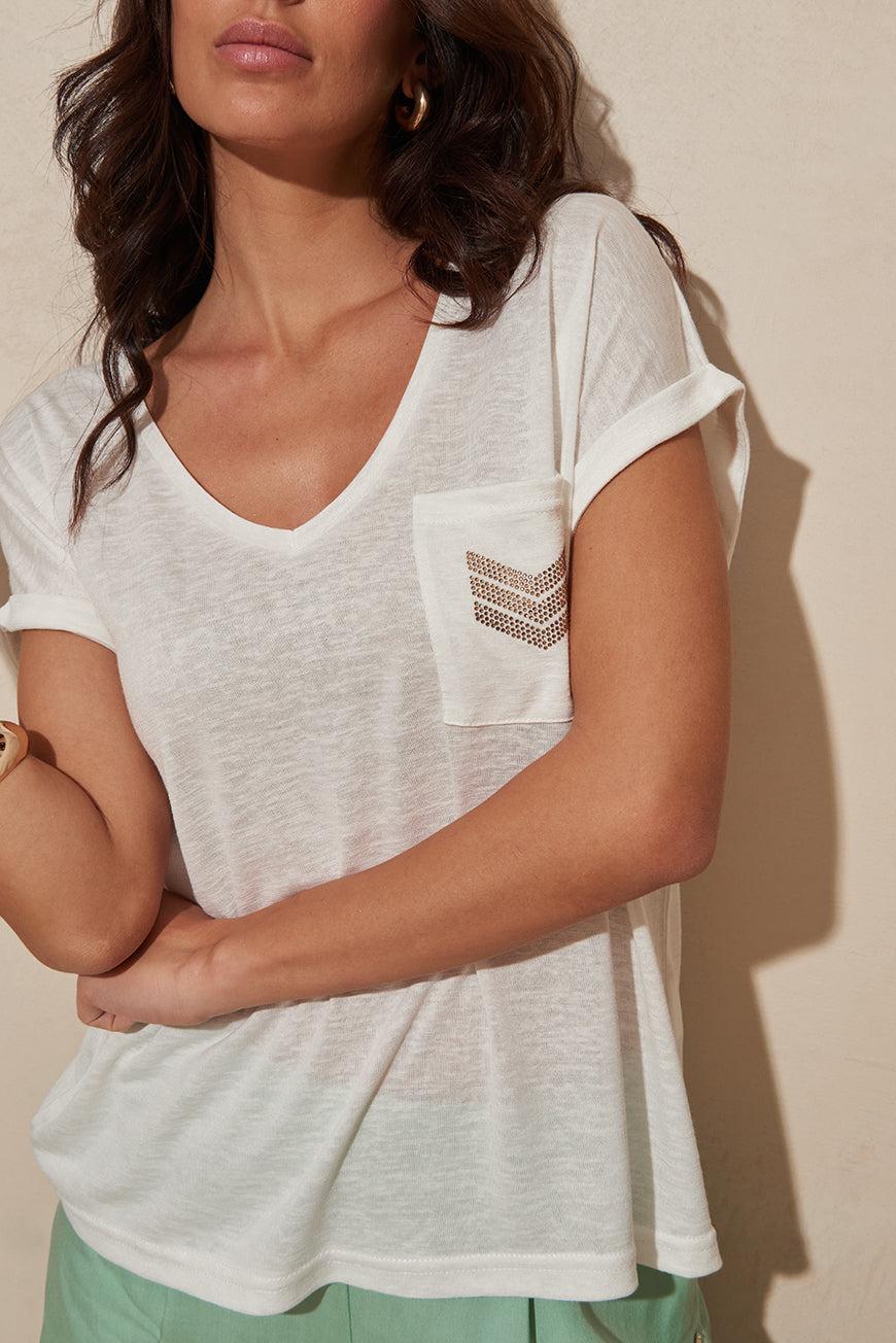 Les P'tites Bombes TEE SHIRT DERNA BLANC