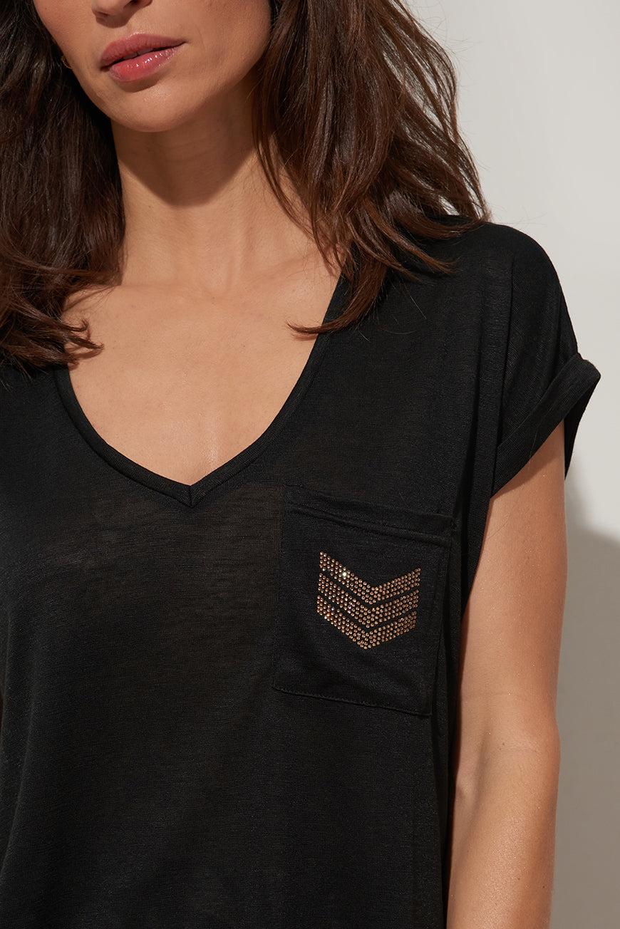 Les P'tites Bombes TEE SHIRT DERNA NOIR