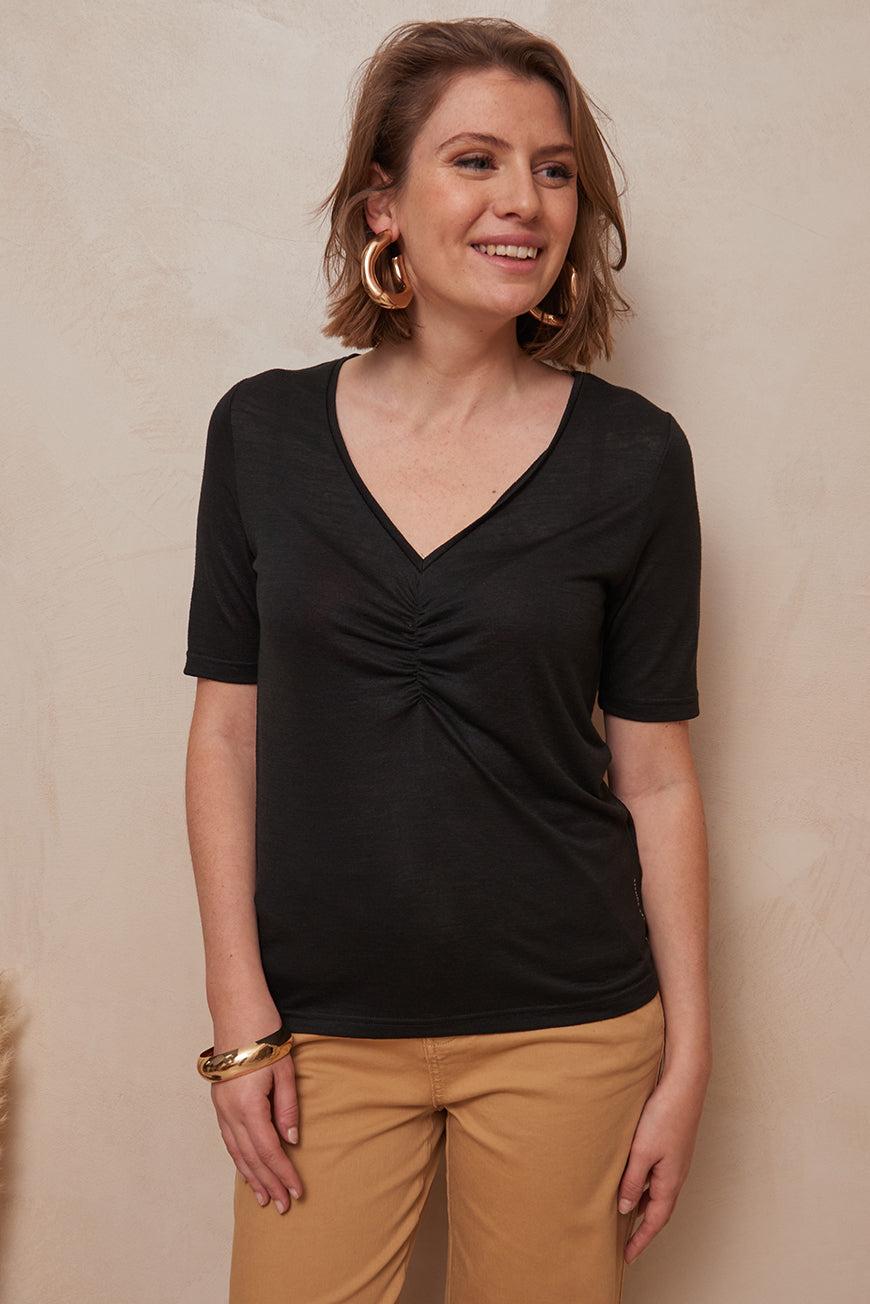 Les P'tites Bombes TEE SHIRT LAURNA NOIR