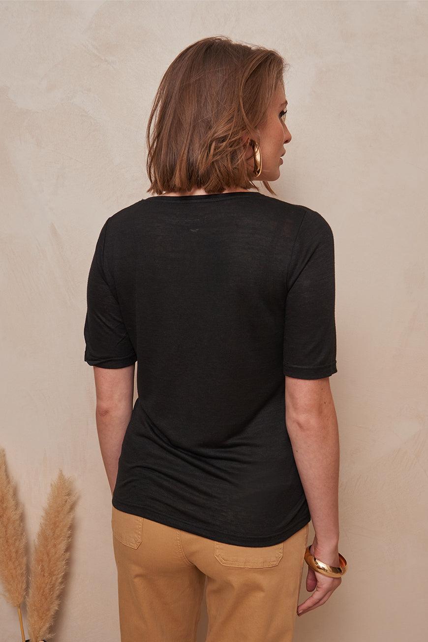 Les P'tites Bombes TEE SHIRT LAURNA NOIR