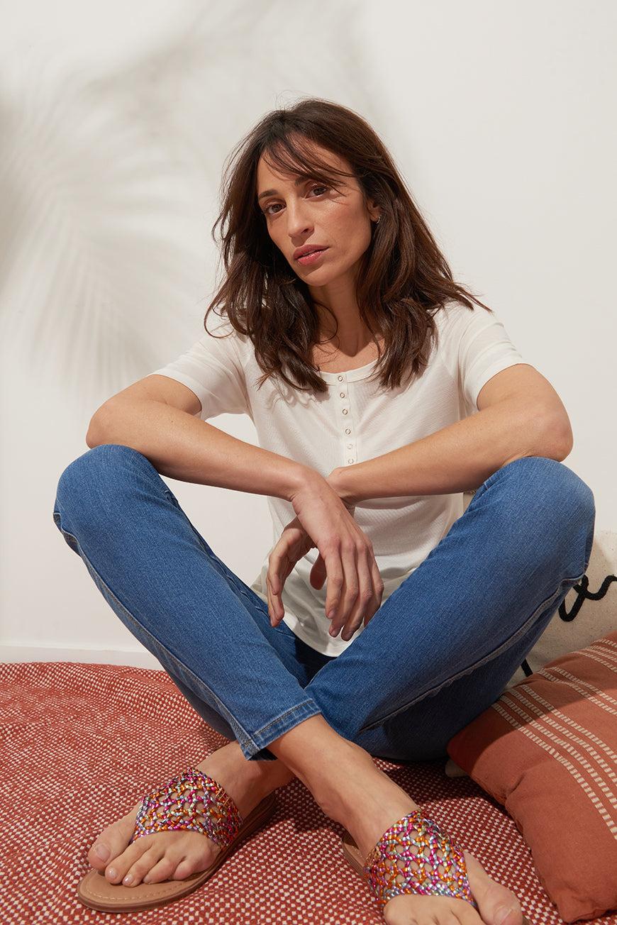 Les P'tites Bombes TEE SHIRT LAYAL CRAIE