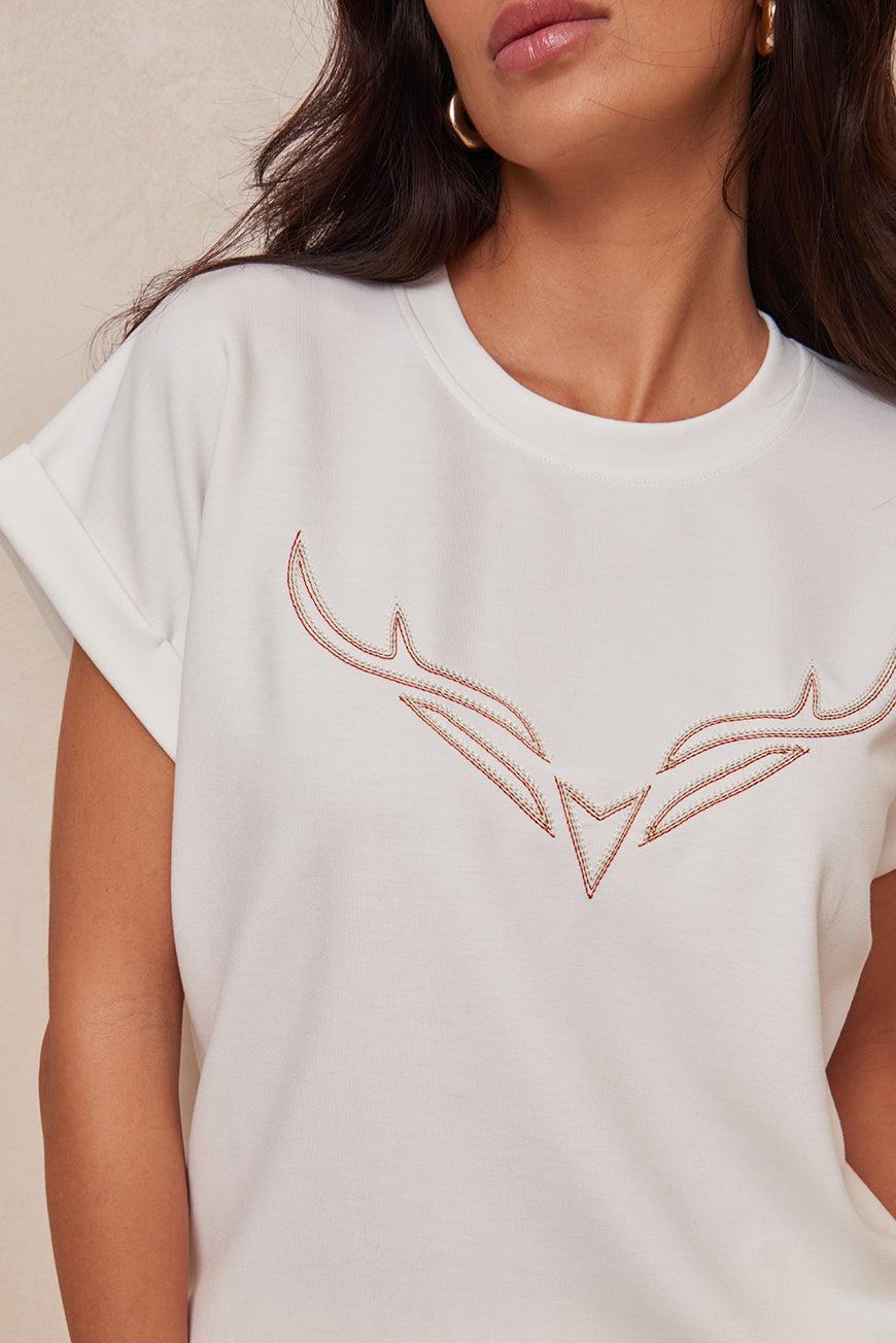 Les P'tites Bombes TEE SHIRT LORNA BLANC