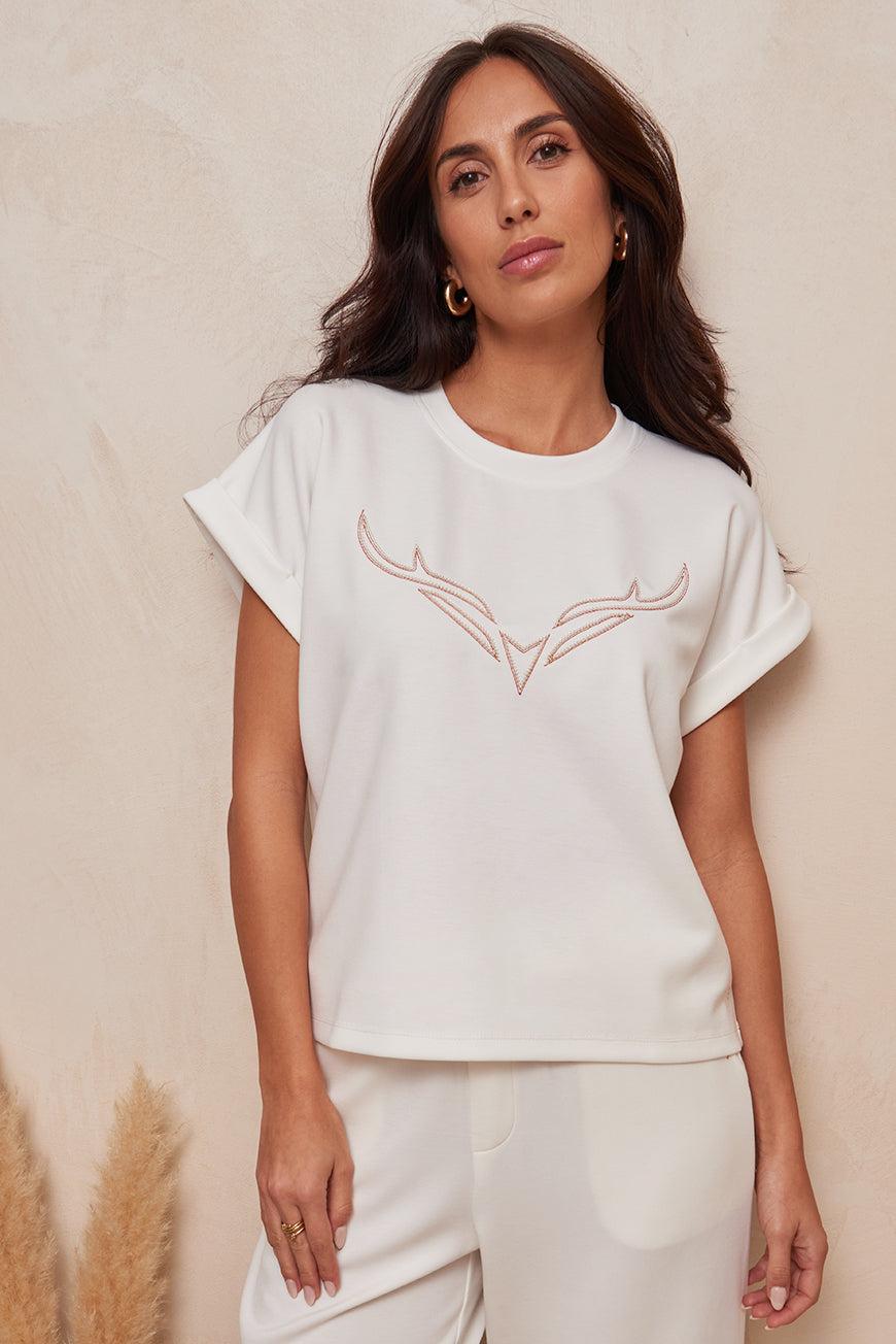 les p'tites bombes TEE SHIRT LORNA BLANC