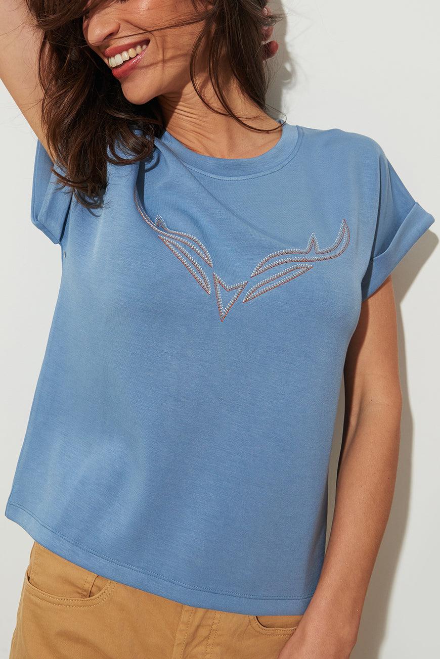 Les P'tites Bombes TEE SHIRT LORNA DENIM