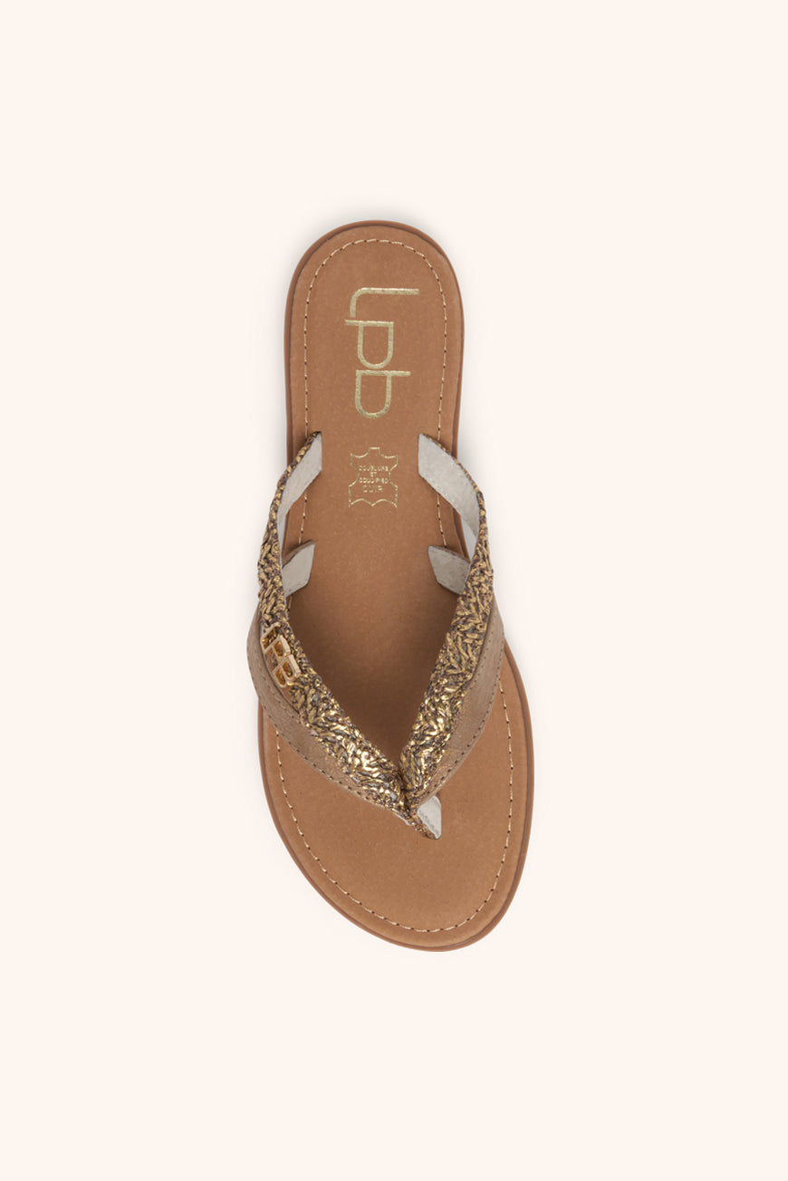 Les P'tites Bombes TONGS IZEL BRONZE