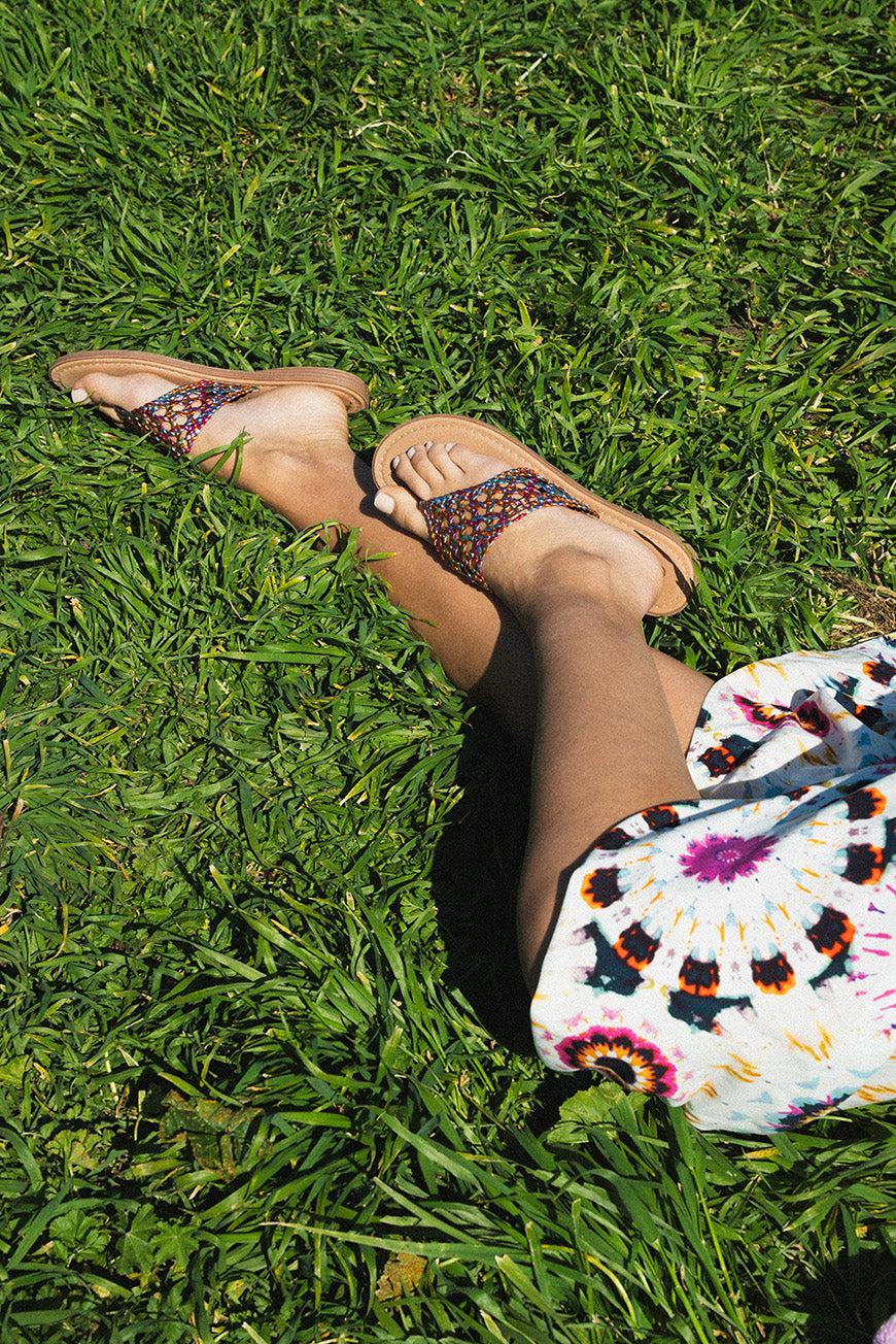 Les P'tites Bombes TONGS LOANE MULTICO METAL