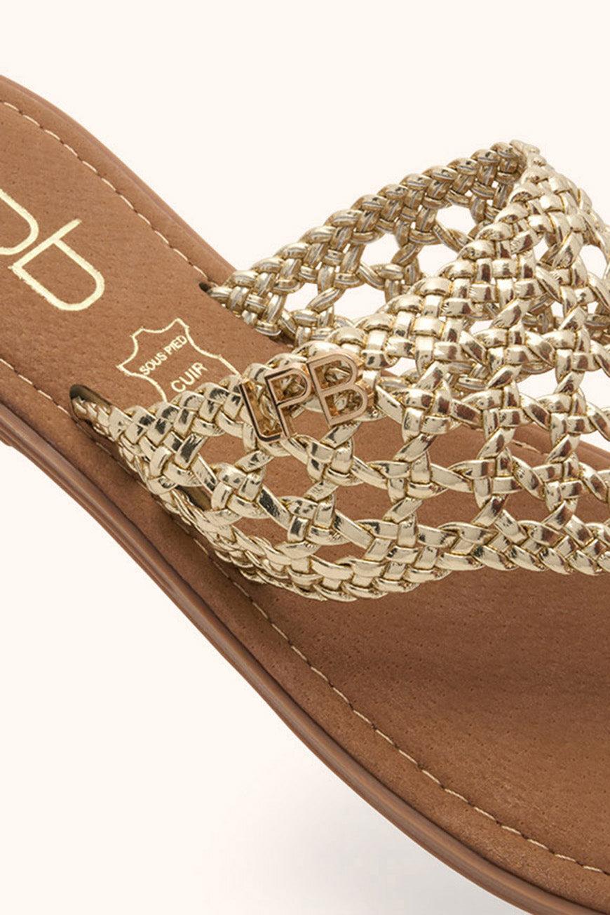 Les P'tites Bombes TONGS LOANE OR METAL