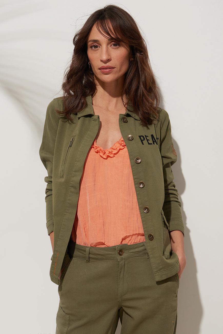 Les P'tites Bombes VESTE INDA KAKI