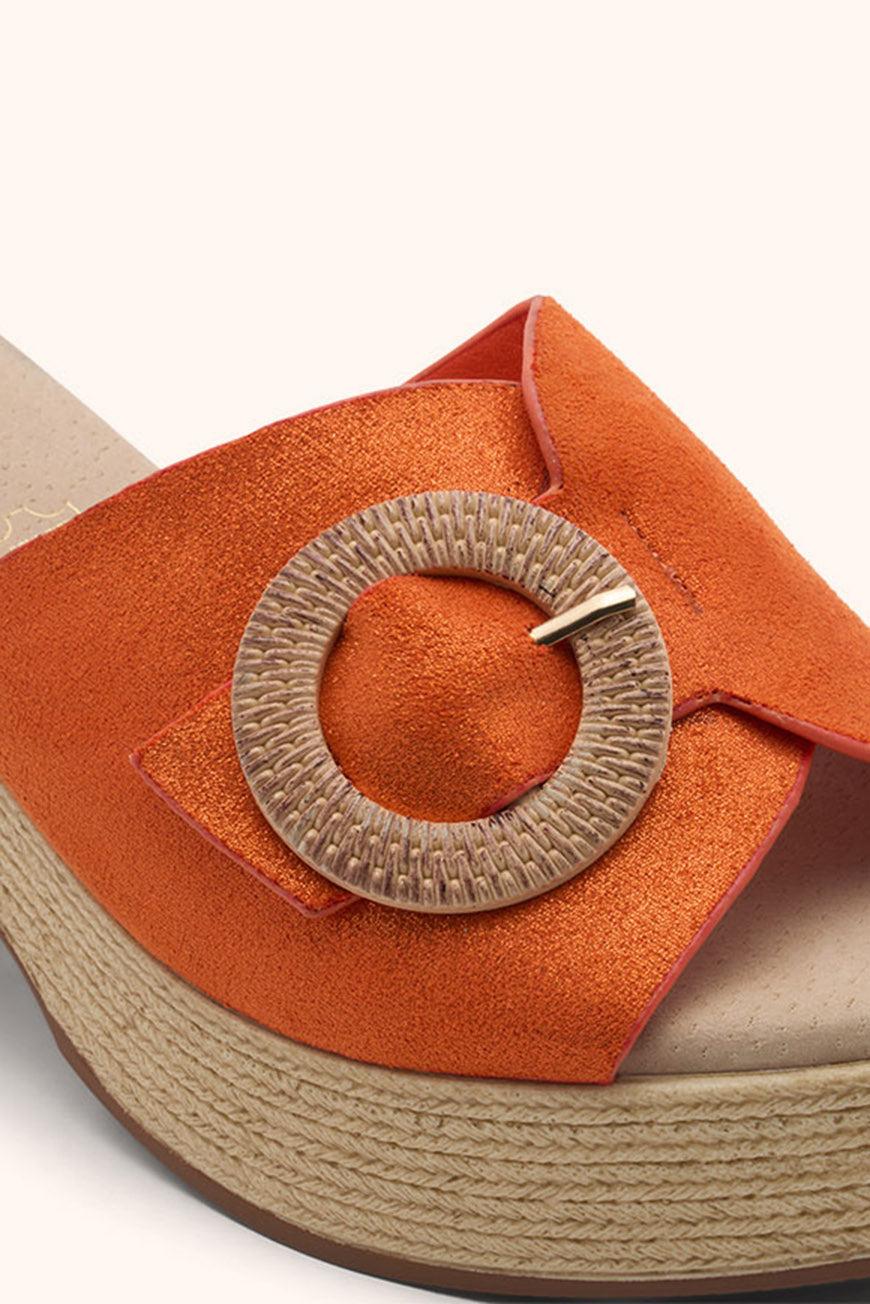 Les P'tites Bombes MULES A TALON LILLY ABRICOT FOIL