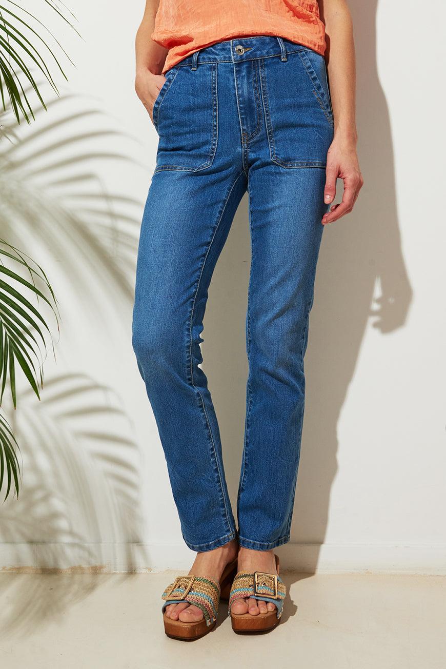 Les P'tites Bombes PANTALON STRAIGHT CROPPED INDIANA