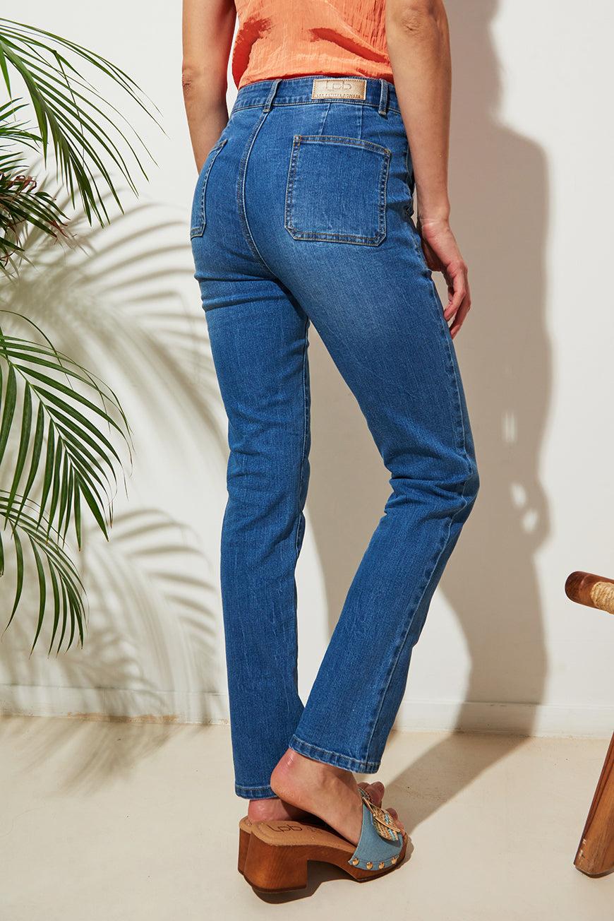 Les P'tites Bombes PANTALON STRAIGHT CROPPED INDIANA