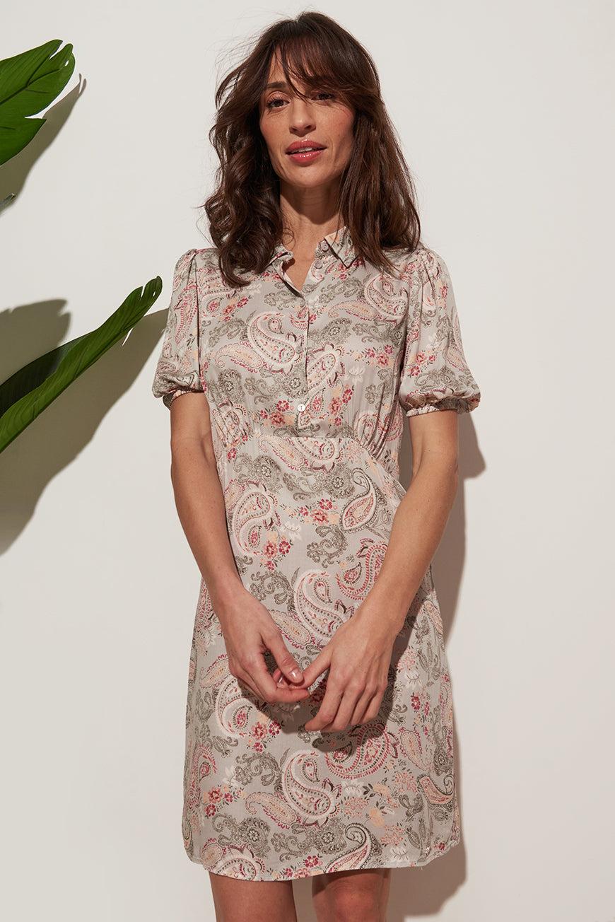 Les P'tites Bombes ROBE COURTE MANCHES BOUFFANTES EMMANUELA