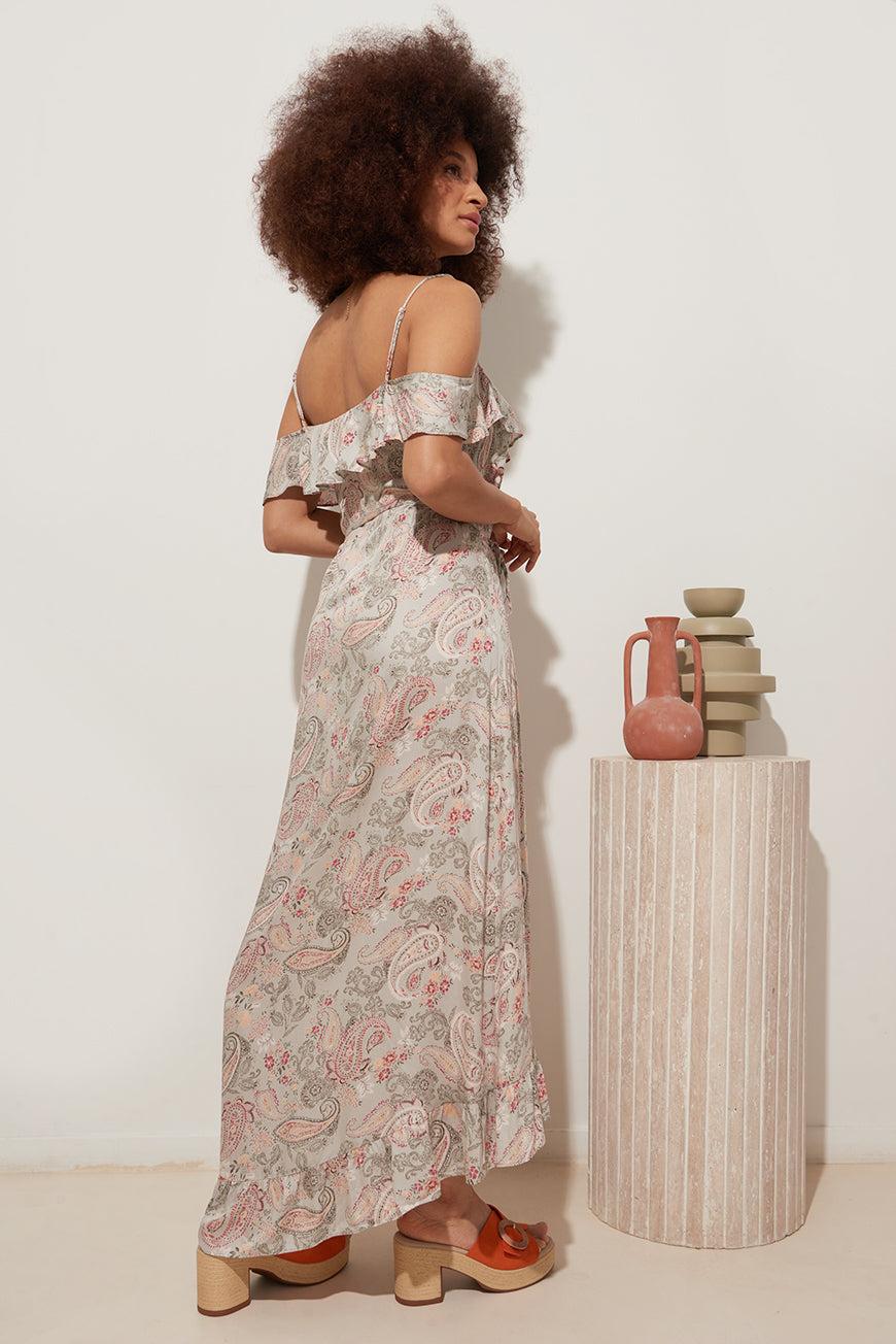 Les P'tites Bombes ROBE LONGUE À ENCOLURE BARDOT ISMAELLA