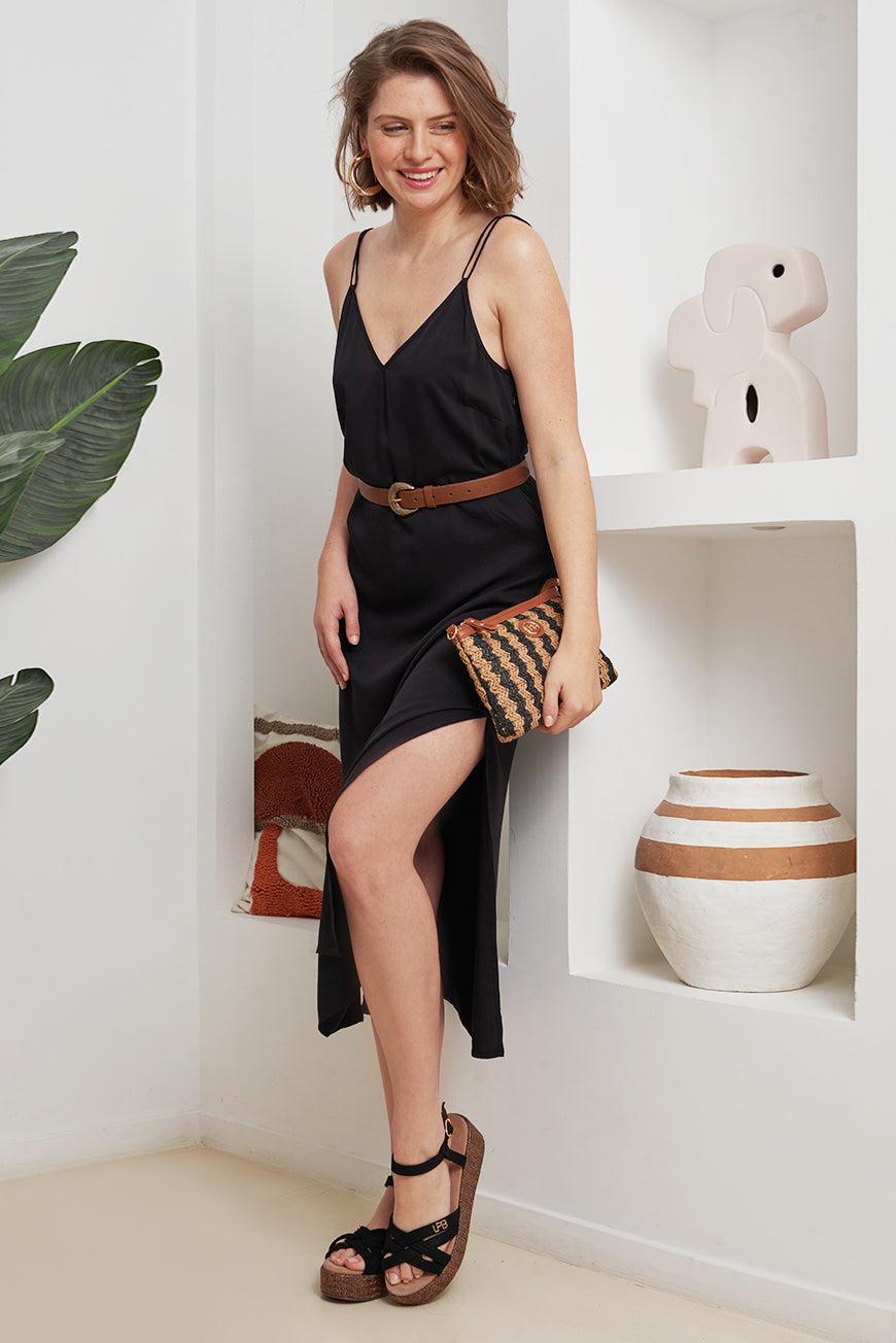 les p'tites bombes ROBE MIDI À FINES BRETELLES LEANE