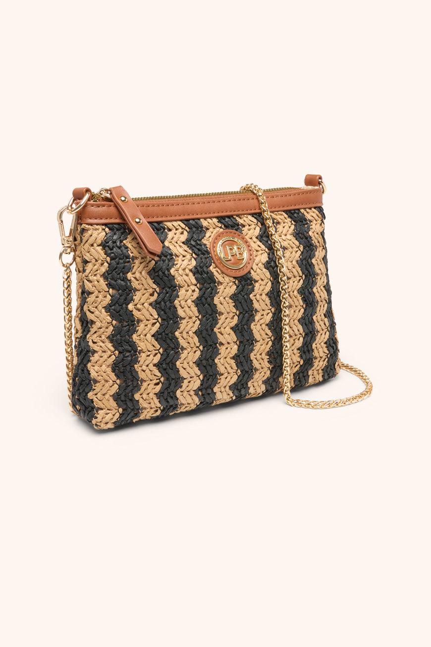 les p'tites bombes SAC BANDOULIERE LAINA RAYURES NOIRES