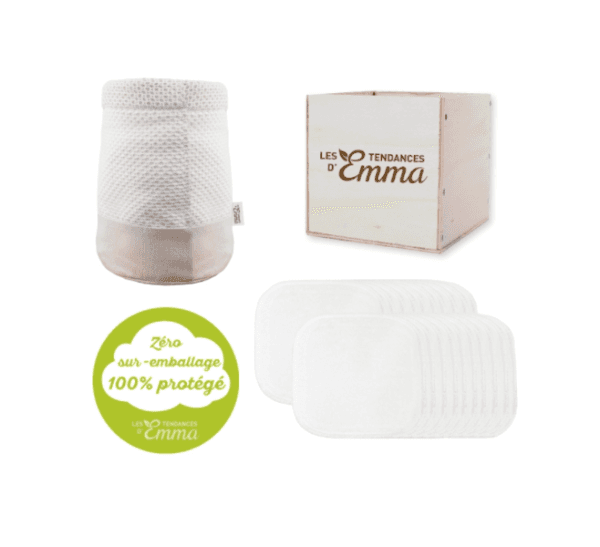 les tendances d'emma 15 ou 20 Cotons lavables en Kit : Kit Eco Belle