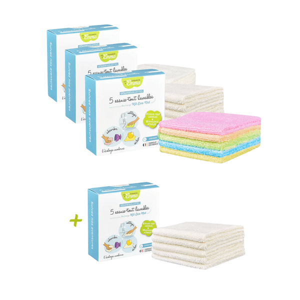 les tendances d'emma 20 essuie tout lavables dont 5 offerts