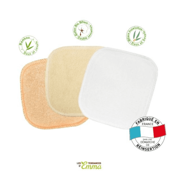 Les Tendances D'emma 3 Cotons 3 Matières : Kit Eco Test Beauté Pour Tester Avant D’acheter