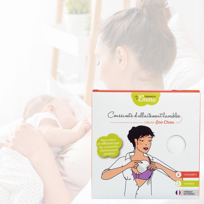 les tendances d'emma Coussinets d'allaitement lavables ultra efficace fabriqué en France