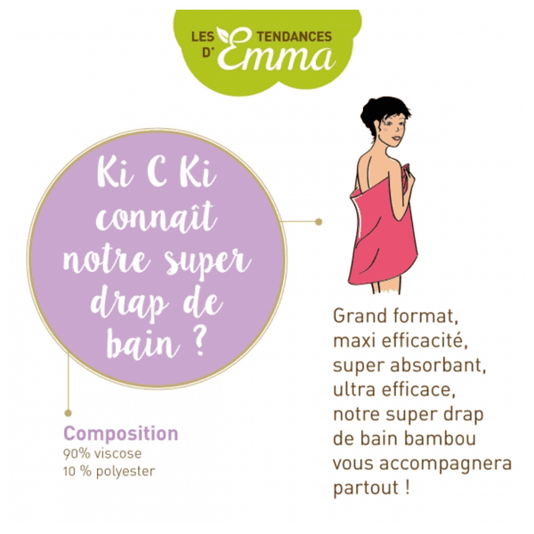 Les Tendances D'emma Drap De Bain Maxi Format Ultra Doux