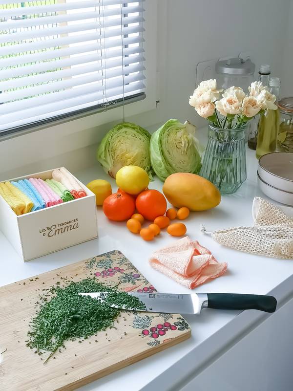 Les Tendances D'emma Essuie Tout Réutilisable En Kit : Kit Eco Net