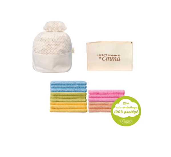Les Tendances D'emma Essuie Tout Réutilisable En Kit : Kit Eco Net