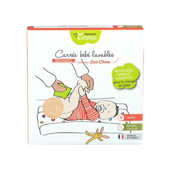 Les Tendances D'emma 5 Lingettes Lavables Bébé