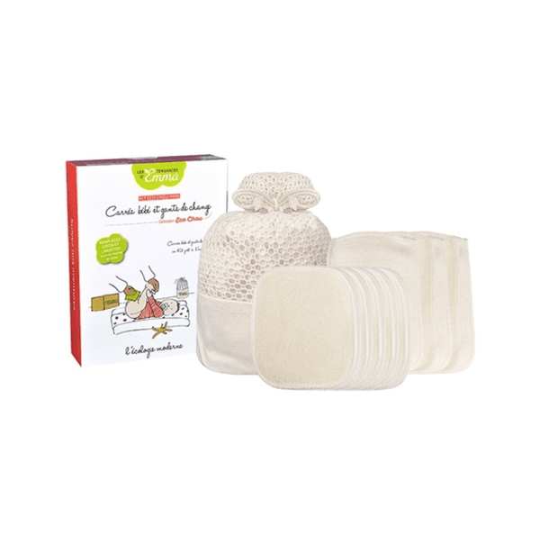 Les Tendances D'emma Lingettes Lavable En Kit Cadeau De Naissance : Kit Eco Chou Mini