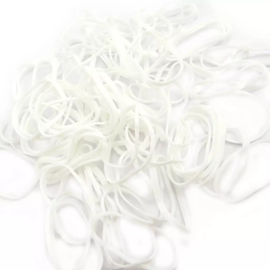 les trésors de lily 100 élastiques 'Simplicité' ivoire [L6401]