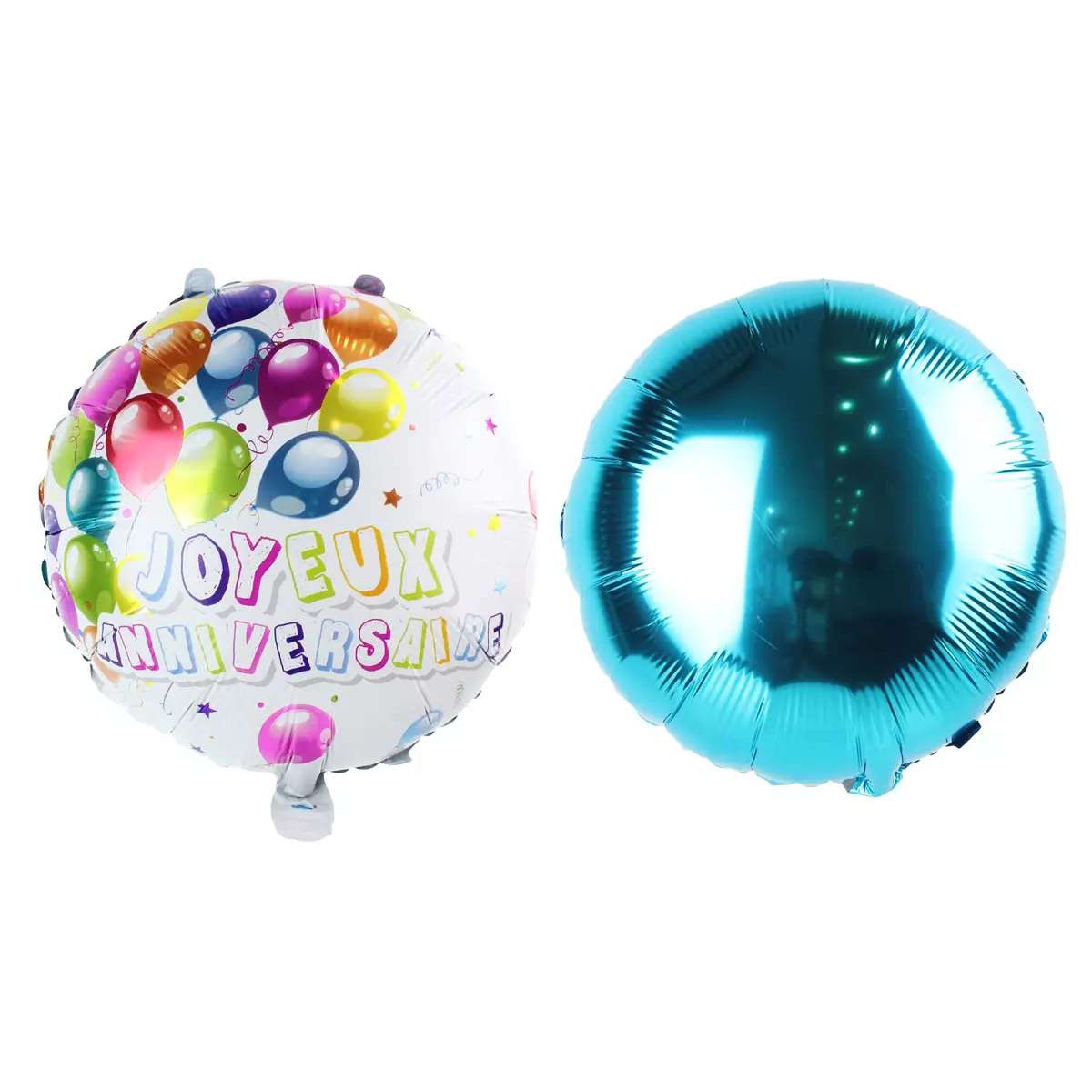 les trésors de lily 2 ballons métalliques 'Joyeux Anniversaire' bleu multicolore 45 cm [Q1683]