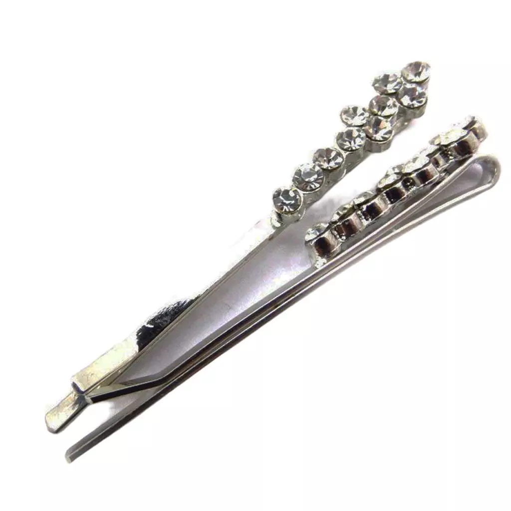 Les Trésors De Lily 2 Barrettes Créateur 'Sissi' Blanc 5 Cm [R7787]