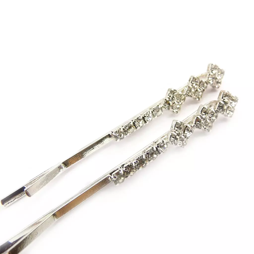 Les Trésors De Lily 2 Barrettes Créateur 'Sissi' Blanc 60x7 Mm [R7824]