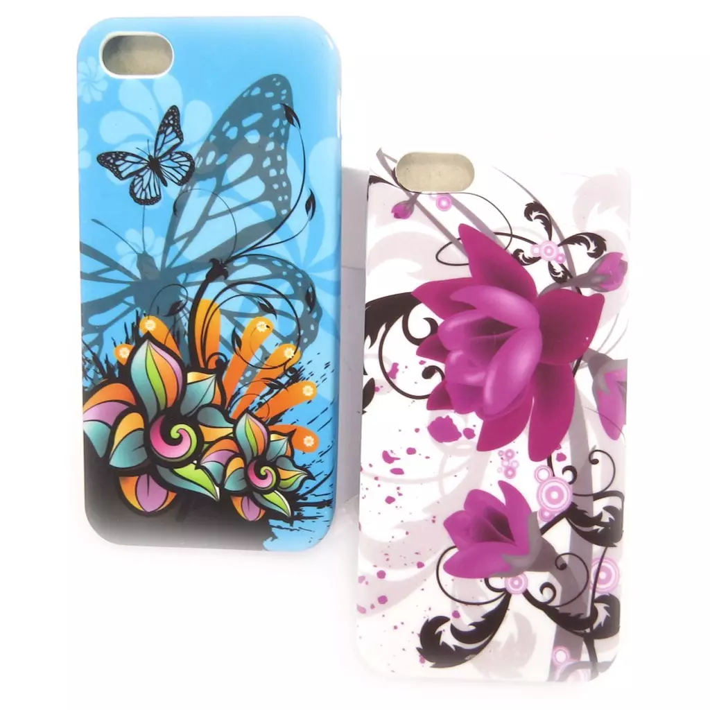 les trésors de lily 2 coques créateur 'Floralies' Iphone 5G [K8348]