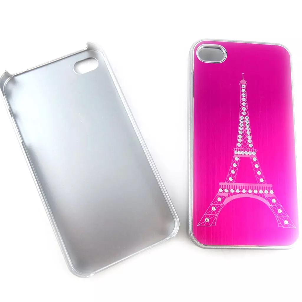 Les Trésors De Lily 2 Coques Créateur 'Tour Eiffel' Iphone 4 4S (chocolat Rose) [K9297]