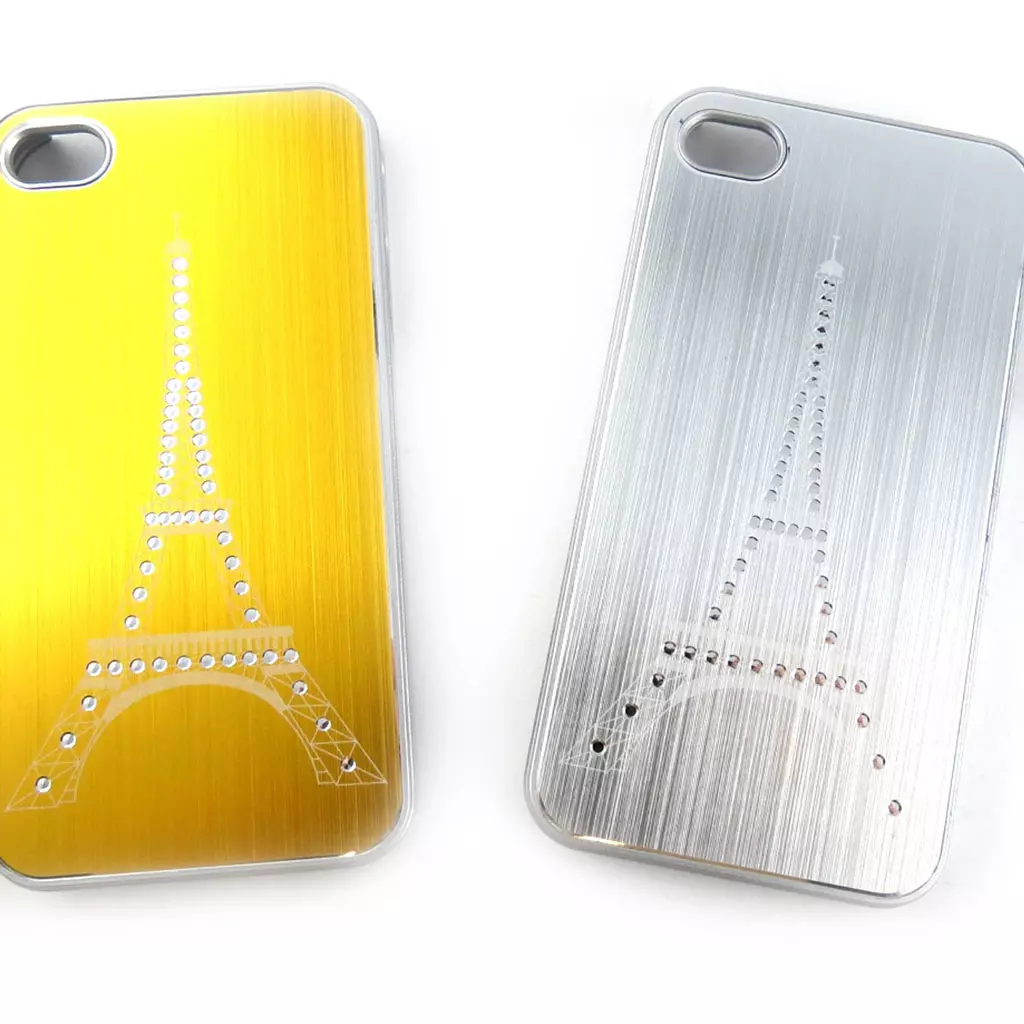 Les Trésors De Lily 2 Coques Créateur 'Tour Eiffel' Iphone 4 4S (doré Argenté) [K7499]