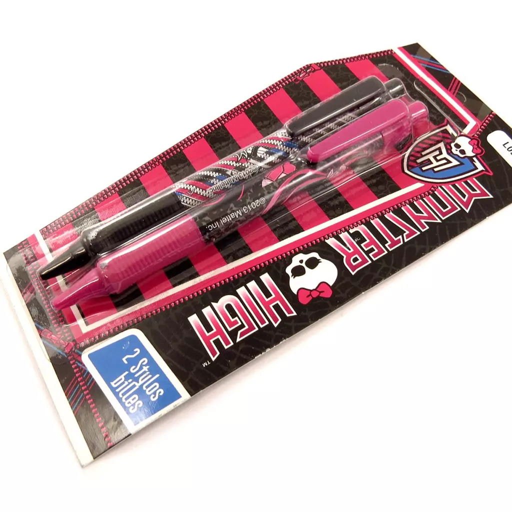 Les Trésors De Lily 2 Stylos 'Monster High' Noir Rose [L0959]