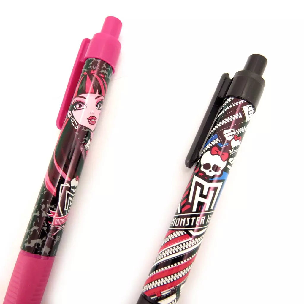 Les Trésors De Lily 2 Stylos 'Monster High' Noir Rose [L2495]