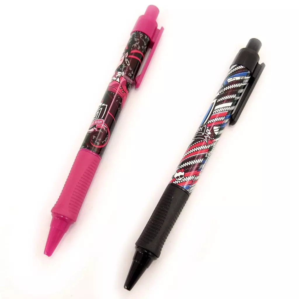 Les Trésors De Lily 2 Stylos 'Monster High' Noir Rose [L2495]