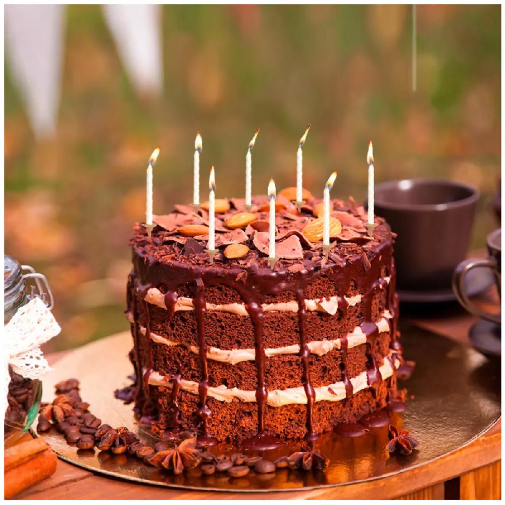 Les Trésors De Lily 20 Bougies 'Party Kraft' Blanc 5 Cm [A0768]