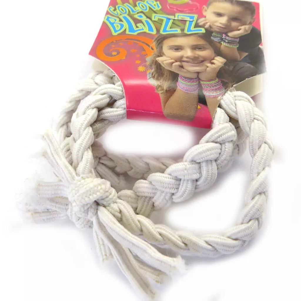 les trésors de lily 3 bracelets élastiques 'Coloriage' blanc [M5347]