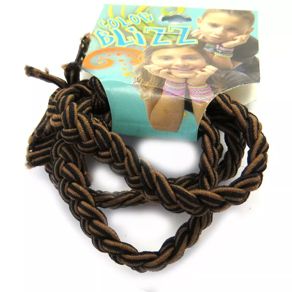 Les Trésors De Lily 3 Bracelets élastiques 'Coloriage' Marron [M5346]