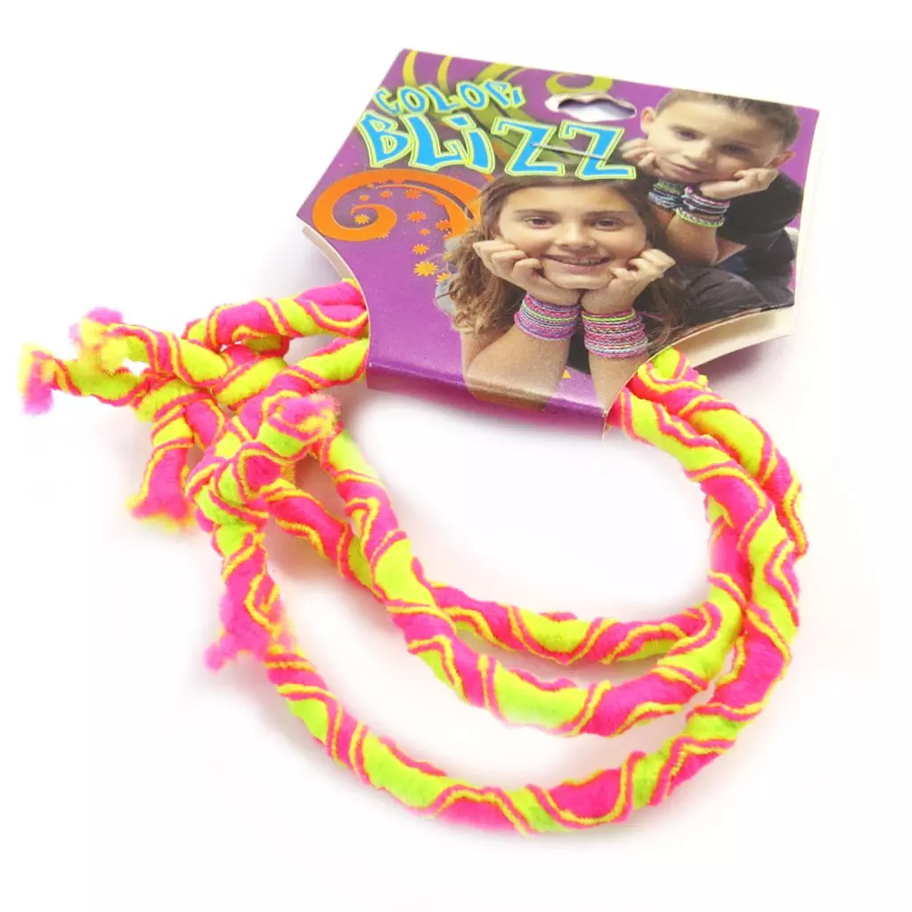 Les Trésors De Lily 3 Bracelets élastiques 'Coloriage' Rose Jaune [M5321]