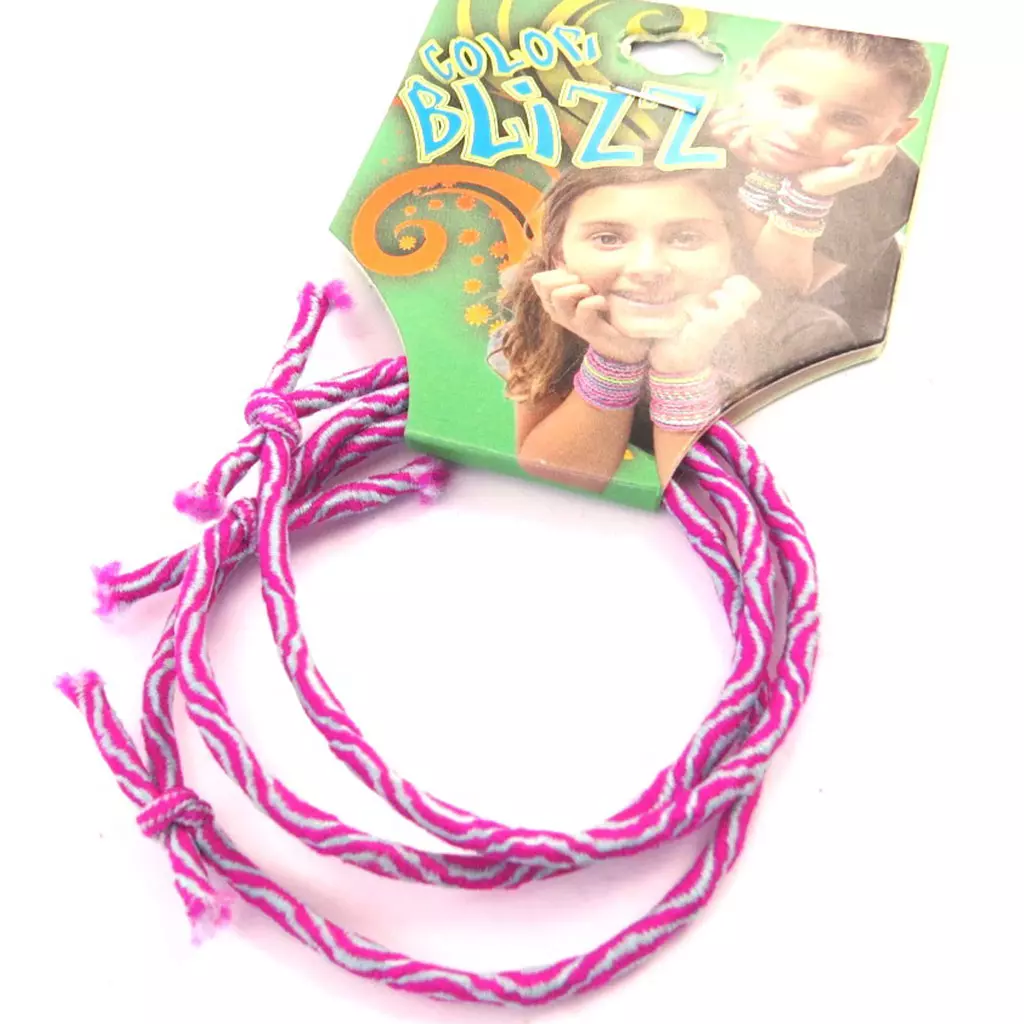 Les Trésors De Lily 3 Bracelets élastiques 'Coloriage' Rose [M5315]