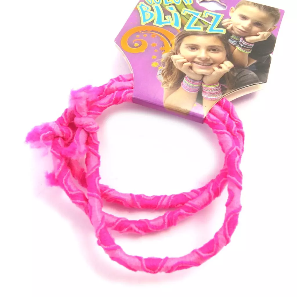 les trésors de lily 3 bracelets élastiques 'Coloriage' rose [M5318]
