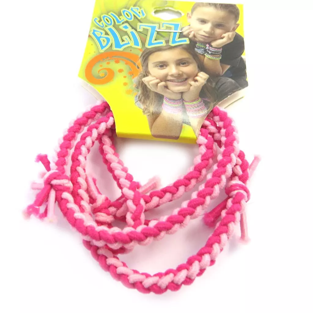 Les Trésors De Lily 3 Bracelets élastiques 'Coloriage' Rose [M5324]