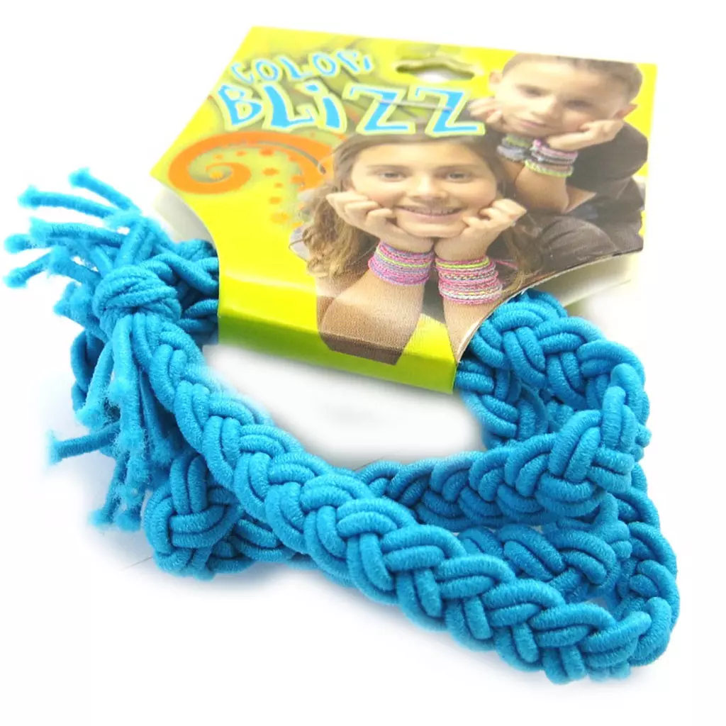 Les Trésors De Lily 3 Bracelets élastiques 'Coloriage' Turquoise [M5349]