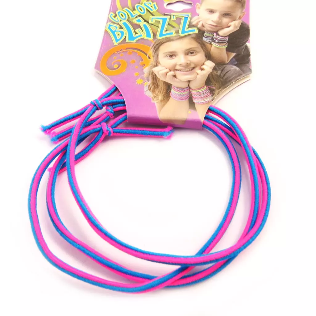 Les Trésors De Lily 3 Bracelets élastiques 'Coloriage' Violet Bleu [M5341]