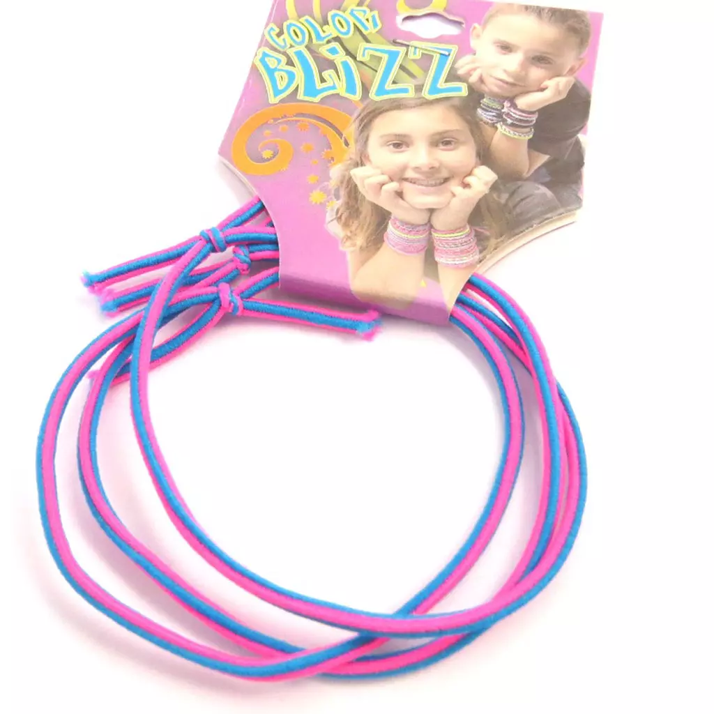 Les Trésors De Lily 3 Bracelets élastiques 'Coloriage' Violet Bleu [M5341]